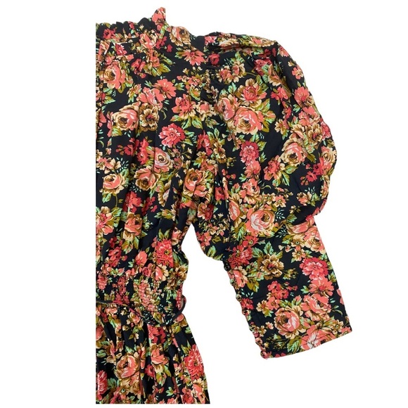 byTiMo Bohemian Floral Print Minidress in Autumnrose Size S - Picture 5 of 12